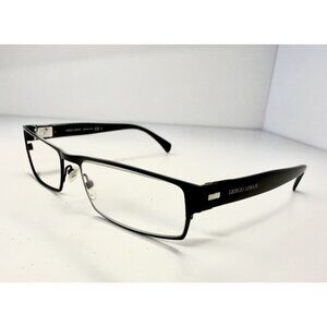 Giorgio Armani GA 810 Black Frame Eyeglasses Italy Made MPZ Unisex Just Frame